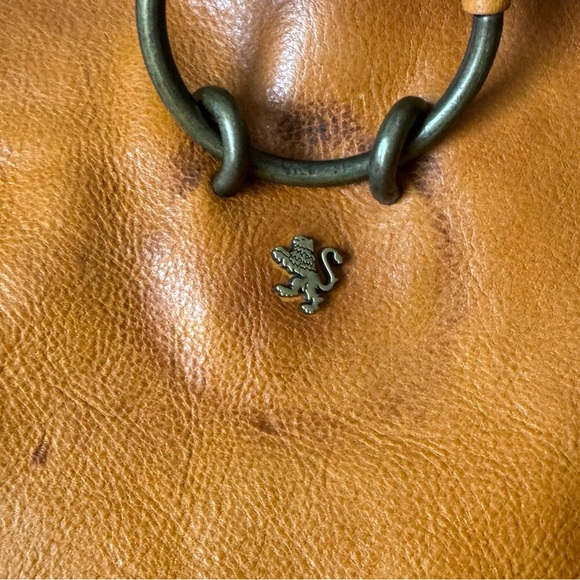 Pratesi 1948 Faella B477 Cognac Italian Calf Leather Shoulder Crossbody Handbag - Picture 9 of 13